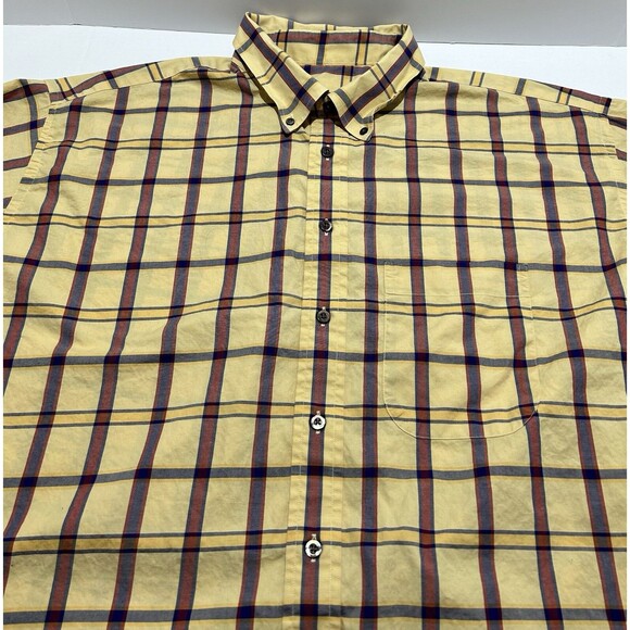 Gitman Bros. Checkered Plaid Button Down Long Sleeve Shirt Casual Size XXL 2XL - Picture 2 of 7
